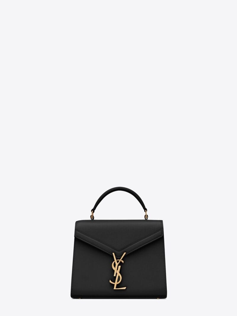YSL cassandra mini top handle bag in grain de poudre embossed leather bags 623930BOW0W1000