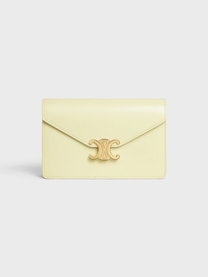 CELINE WALLET ON CHAIN MARGO in Shiny calfskin 10L033DPV.11LY