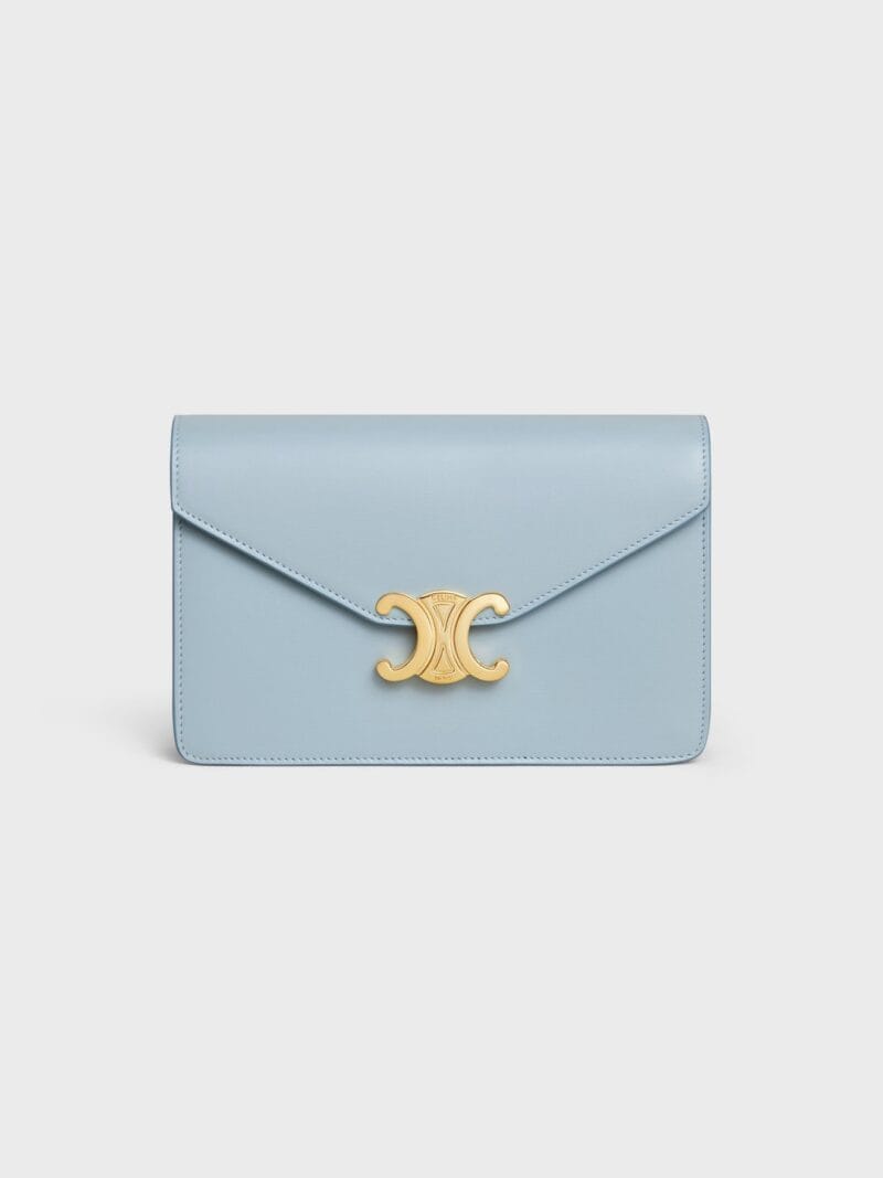 CELINE WALLET ON CHAIN MARGO in Shiny calfskin 10L033DPV.07PB