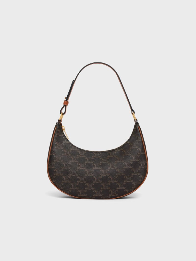 CELINE Ava Bag in Triomphe Canvas and calfskin 193952BZJ.04LU