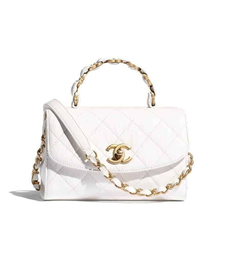 CHANEL Mini Flap Bag with Top Handle AS2477