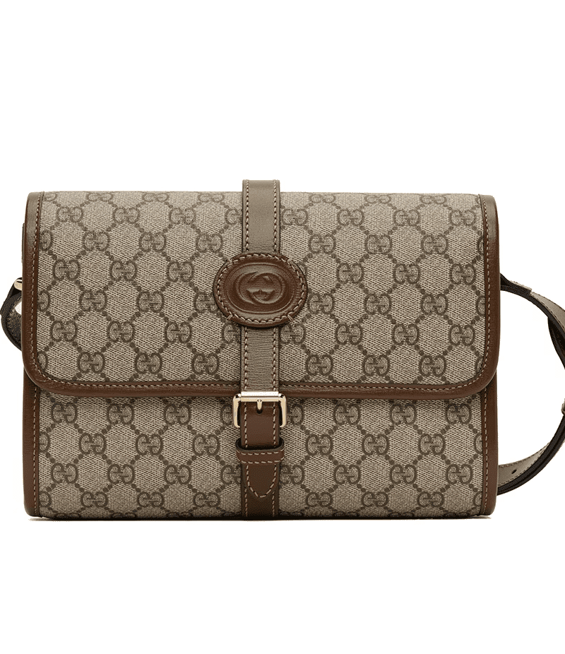 GG MESSENGER BAG WITH INTERLOCKING G