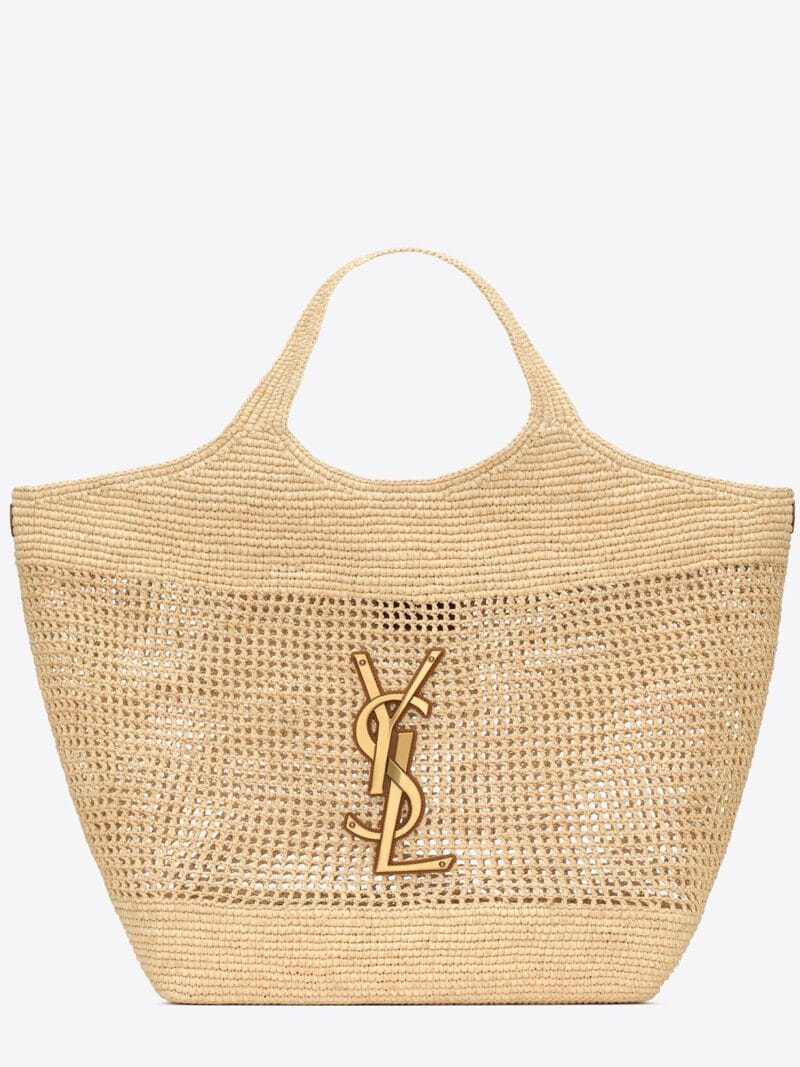 YSL icare in raffia bags 772191GAAEK2063