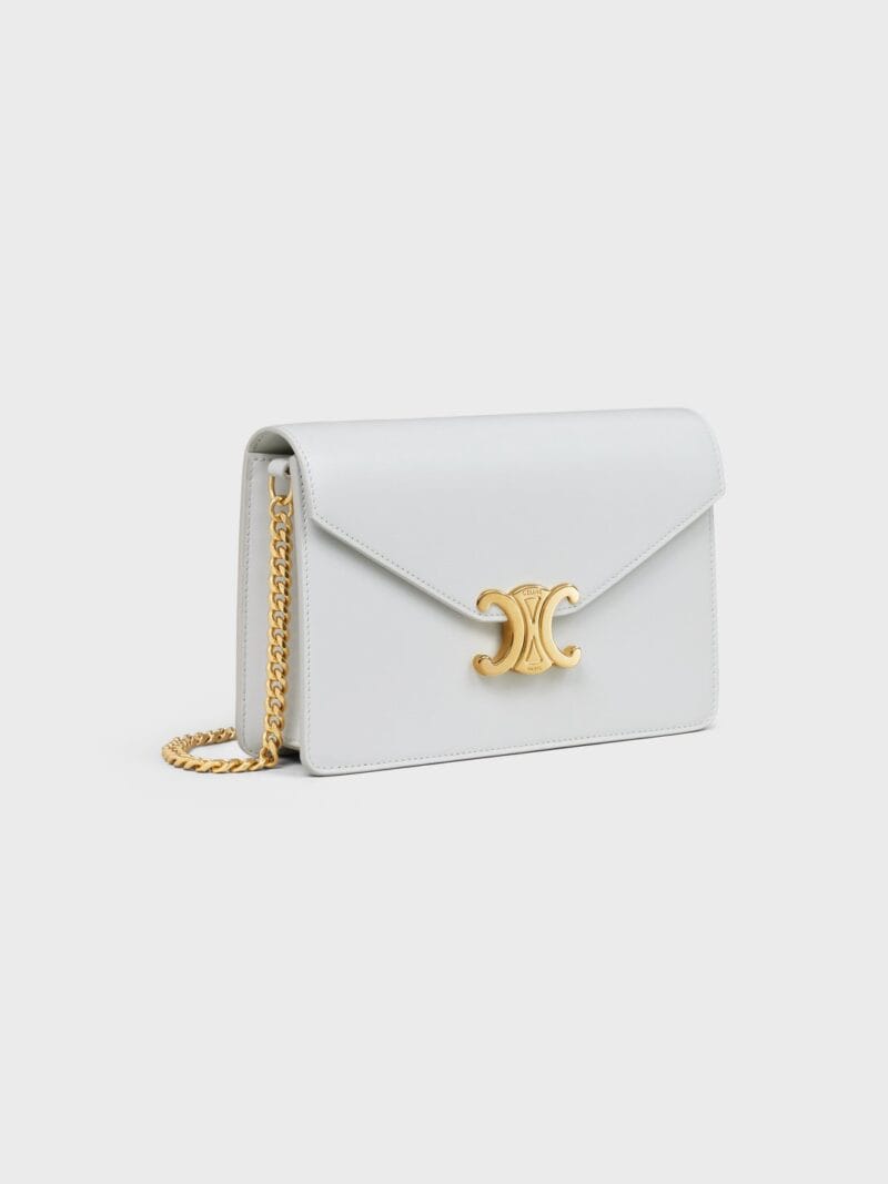 CELINE WALLET ON CHAIN MARGO in Shiny calfskin 10L033DPV.08OA