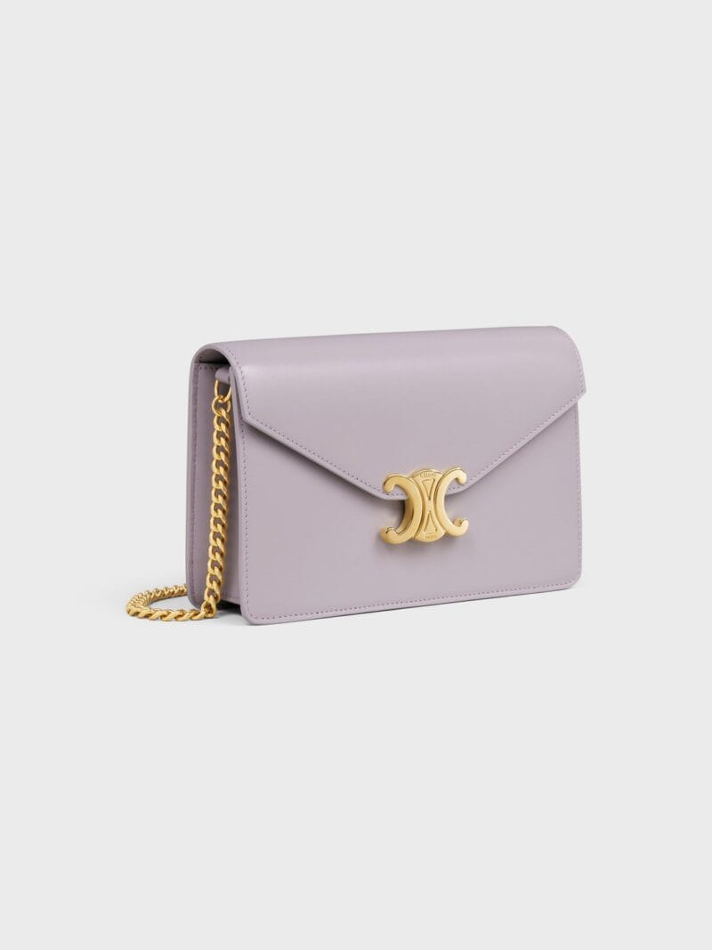 CELINE WALLET ON CHAIN MARGO in Shiny calfskin 10L033DPV.32LA