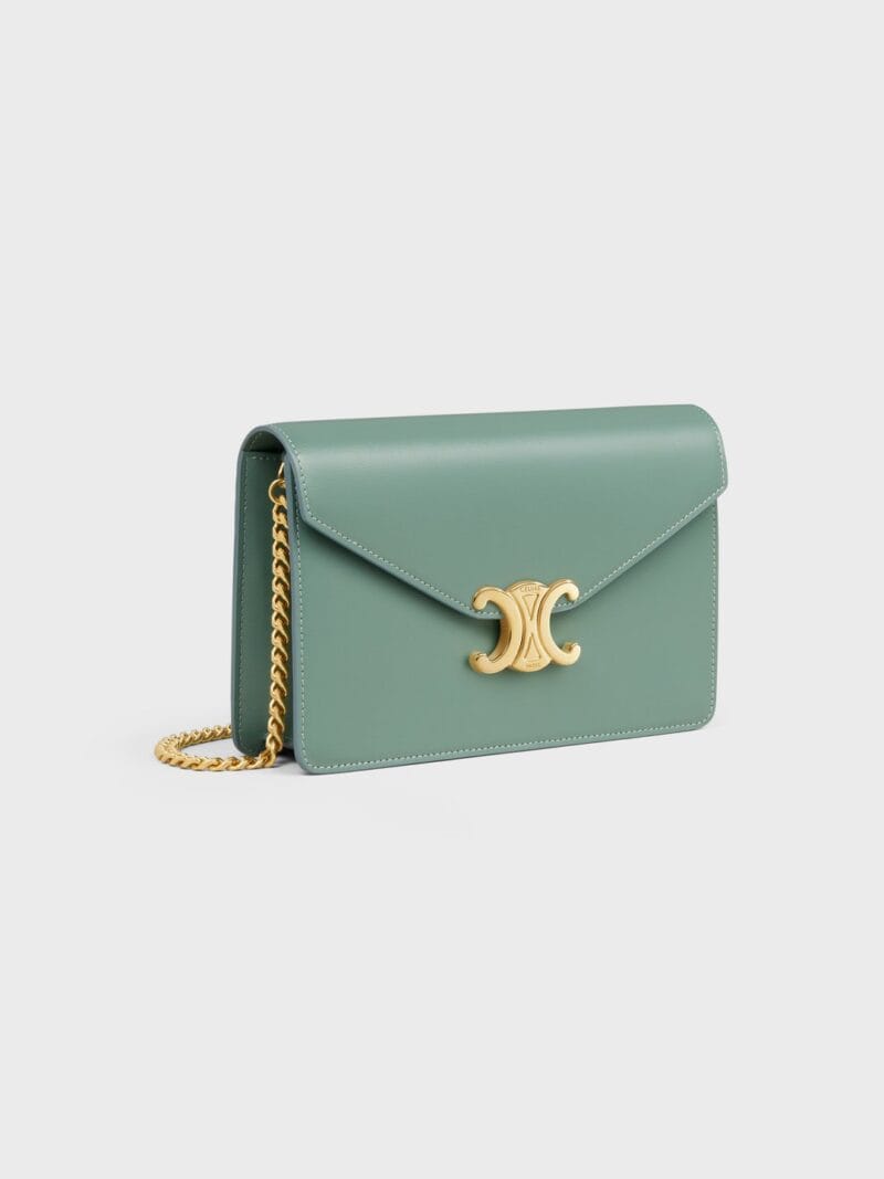 CELINE WALLET ON CHAIN MARGO in Shiny calfskin 10L033DPV.29CO