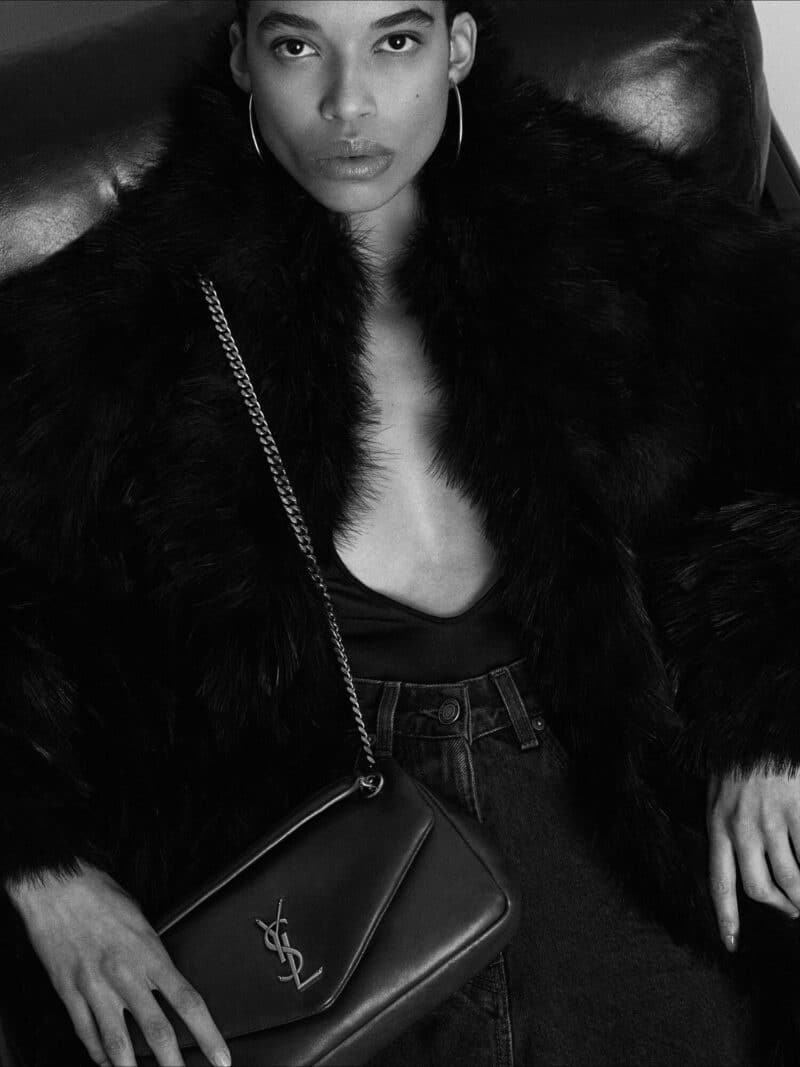 YSL calypso small in plunged lambskin bags 734153AACQO3212