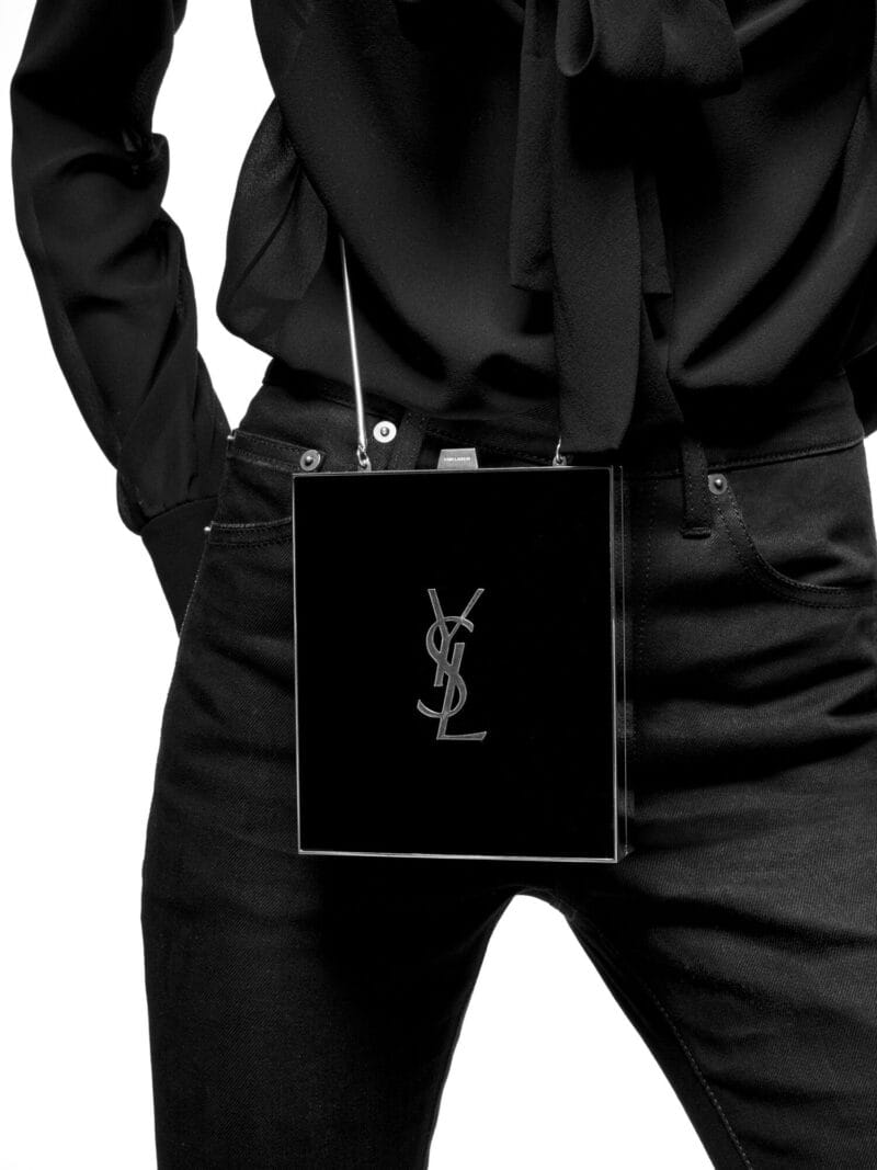 YSL tuxedo box bag in plexiglass and metal bags 718540GAAB62693