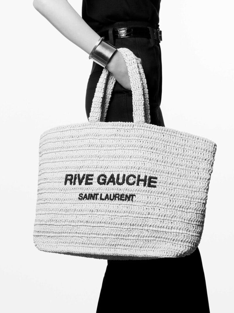 YSL rive gauche tote in raffia bags 688864GAAA12086