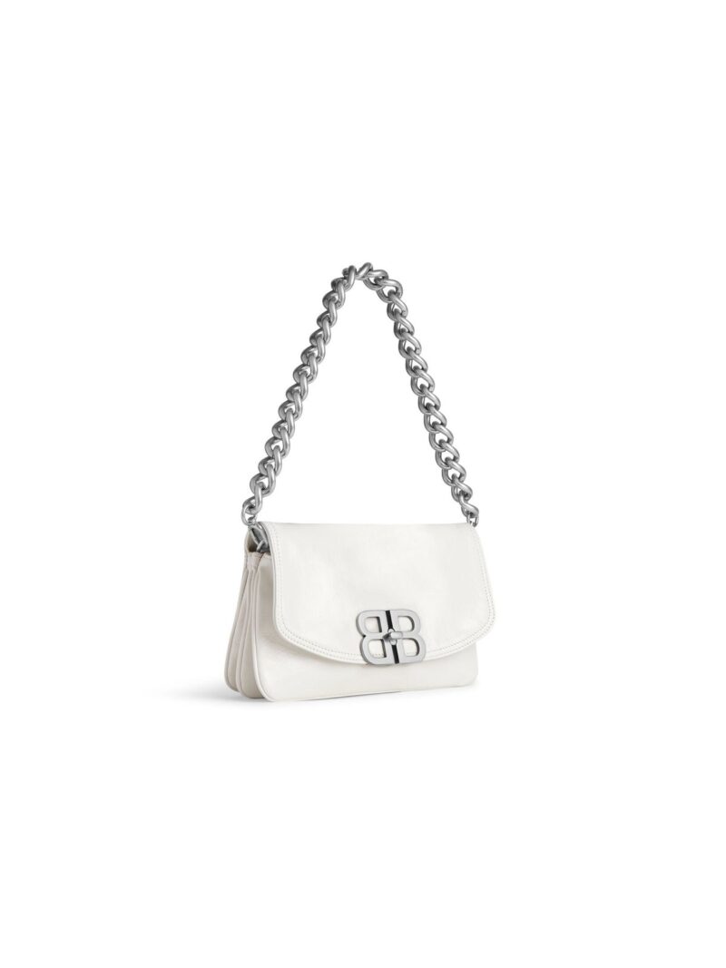 balenciaga Bb Soft Small Flap Bag in Optic White 7485982AAIY9001