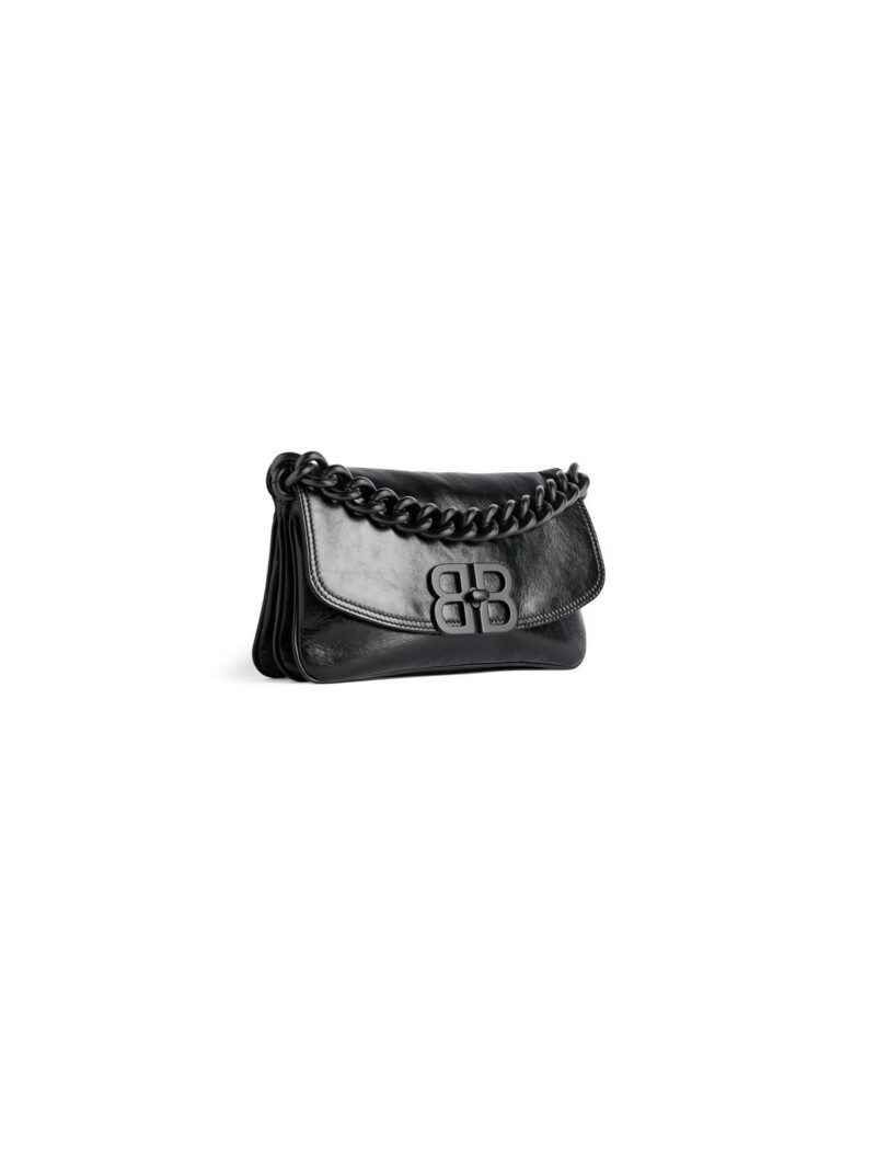 balenciaga Bb Soft Small Flap Bag in Black 7485982AA261000
