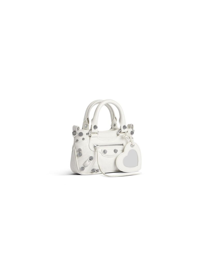 balenciaga Neo Cagole Mini Tote Bag in White 7856901VG9Y9104