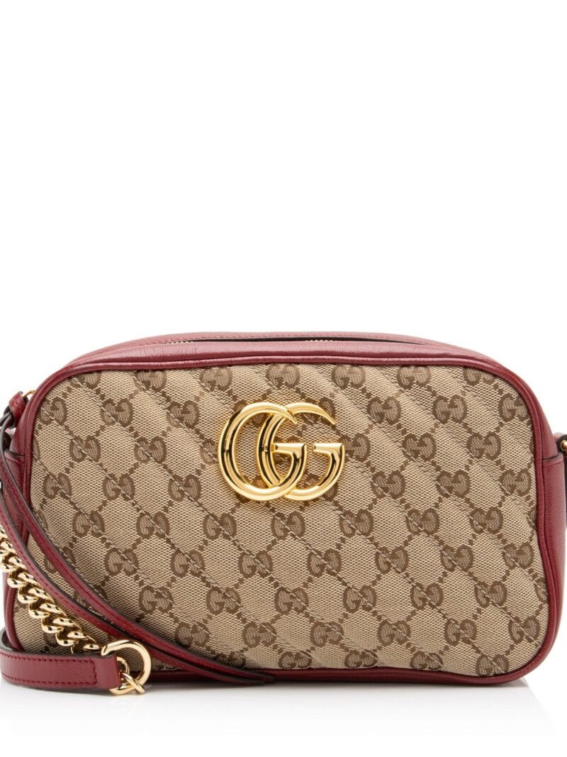 Gucci GG Canvas GG Marmont Small Shoulder Bag (SHF-divK5I)